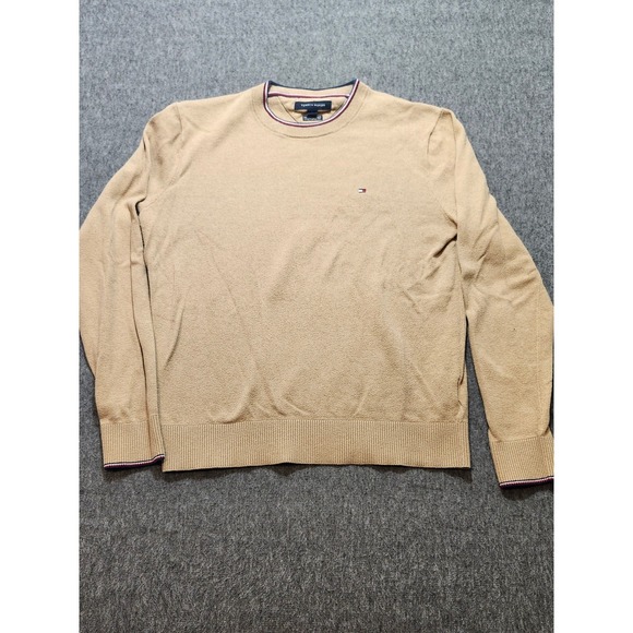 Tommy Hilfiger Sweater Men's Size Medium Brown - Picture 1 of 9